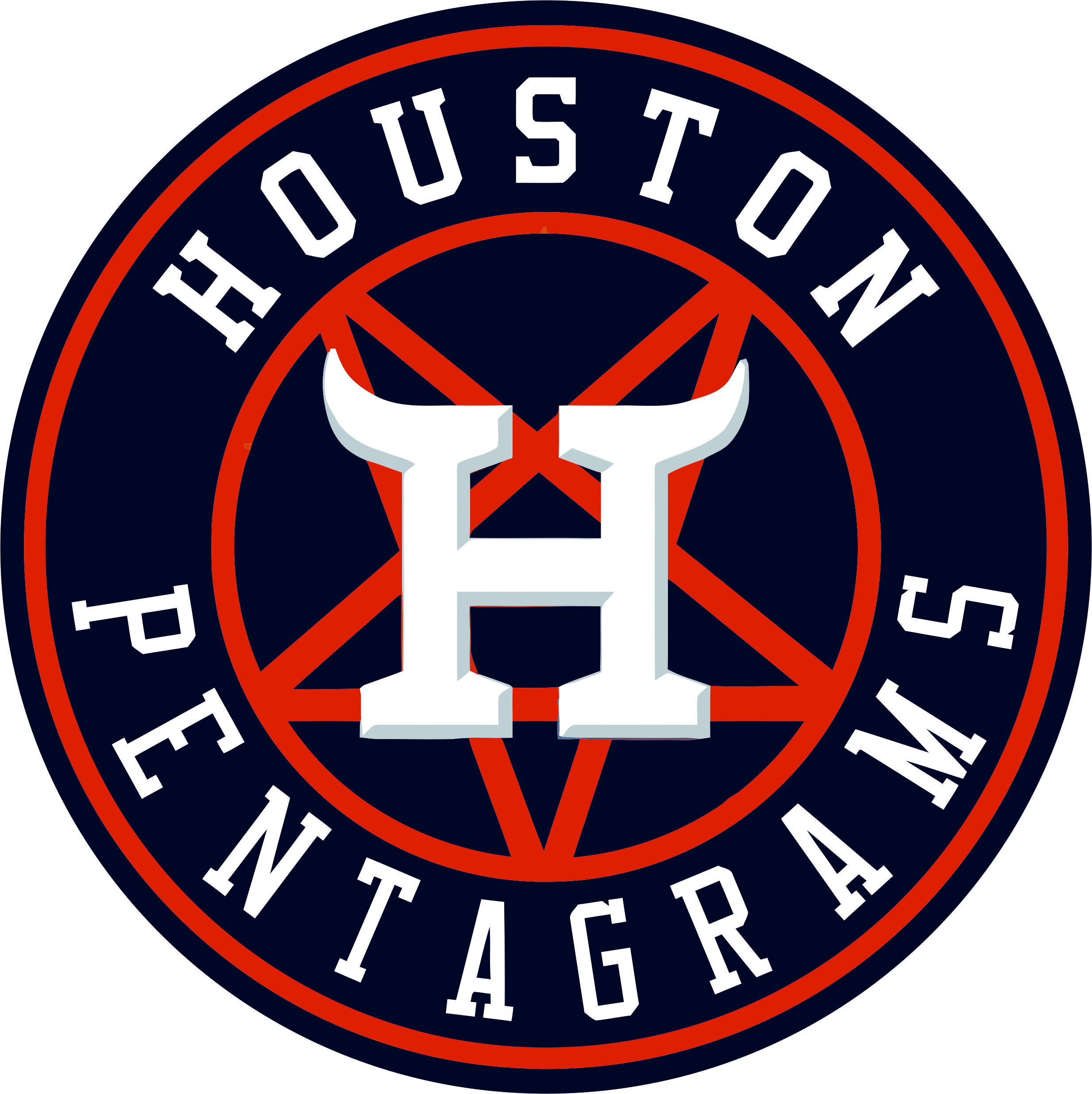 Houston Astros Pentagrams Logo iron on transfers